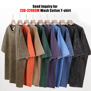 Fabricante personalizado Hombres Camisetas 100% Algodón Hombres Streetwear Imprimir Camiseta Heavyweight Drop Shoulder Loose Boxy - Product Image 3