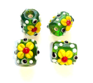 Cuentas de vidrio, materiales artísticos y artesanales, cuentas sueltas en negro, azul y blanco para hacer joyas, collar, pulsera, decoración de pendientes - Product Image 4