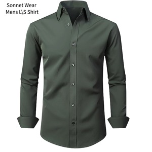 Chemise habillée unie pour homme - Product Image 1