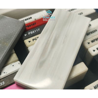 Échantillon Gratuit - Grande Dalle de Surface Solide en Acrylique Composite Effet Marbre Blanc Moderne pour Comptoir de Réception et Plan de Travail de Cuisine