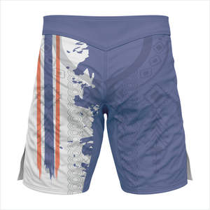 Pantalones cortos de MMA con bordado Floral transpirable para hombre, estilo Vintage personalizado, entrenamiento de cintura alta, Kickboxing, ropa de lucha, uso en el gimnasio - Product Image 2