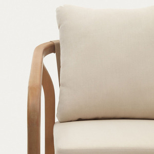 OEM/ODM Ventas de fábrica Nuevo estilo Silla con brazo de teca Jardín Patio al aire libre Juegos Silla de sofá de teca - Product Image 4