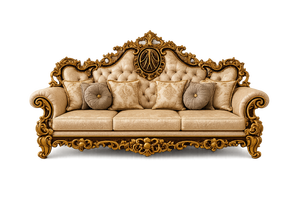 Juego de Muebles de Sala de Estar de Madera de Teca de Lujo Estilo Castillo, Tallado a Mano, Fabricante y Exportador de Muebles de Sofá Reales para Hogares en EE. UU. - Product Image 3