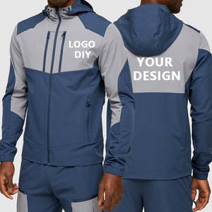 Conjuntos transpirables para hombre Chándal cortavientos Chaqueta transpirable Conjunto cortavientos de dos piezas - Product Image 2