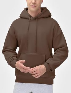 Sudadera con Capucha Negra para Hombre, Diseño Nuevo 2026, Hecha a Medida, Corte Holgado, Forro Sólido, Logotipo Personalizado, Poliéster/Algodón, Felpa, Secado Rápido - Product Image 6