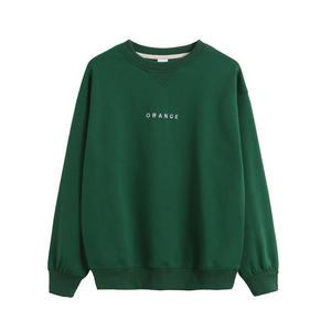 Sudadera de Cuello Redondo de Algodón Bordada Personalizada de Alta Calidad para Mujer - Product Image 3
