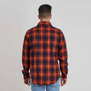 Premium Quality 100% Cotton Wholesale Custom Logo Long Sleeve Stripe Casual <b>Men</b> Heavyweight Winter Fleece <b>Flannel</b> <b>Shirts</b> <b>for</b> Boy - Product Image 4