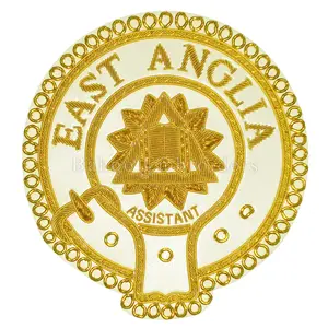 Marchio provinciale completo abito distintivo-est ANGLIA-assistente cappellano-ricamato a mano con lingotti d'oro (BH-M-606)