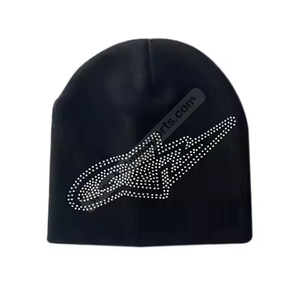 หมวกบีนนี่ประดับคริสตัลระยิบระยับ ผ้าฝ้าย 100% ระบายอากาศได้ดี กันน้ำ น้ำหนักเบา ดูหรูหราสำหรับแฟชั่นฤดูหนาว - Product Image 3