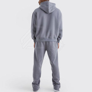 Chándal de marca personalizada para hombre, pantalones de chándal holgados para hombre, Sudadera con capucha, pantalones de chándal acampanados y conjuntos de Sudadera con capucha para hombre - Product Image 2