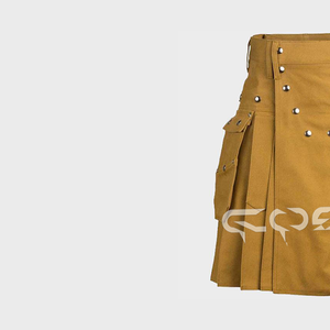 Kilts de travail robustes de style écossais faits à la main par le meilleur fournisseur, 100% coton, kilts utilitaires avec sangles, prix de gros - Product Image 2