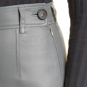 2024 pantalones de cuero de invierno informales de alta calidad para mujer transpirables frente plano última moda al por mayor - Product Image 5