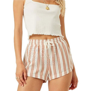 High Waist <b>Bermuda</b> <b>Shorts</b> <b>Women's</b> Casual Summer Breathable Quick Dry Eco-Friendly Lightweight 100% Cotton Comfortable Daily Wear - Product Image 4