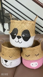 Panier en jonc de mer très vendu pour le rangement polyvalent, idéal pour ranger les articles quotidiens et organiser la maison, Vietnam - Product Image 4