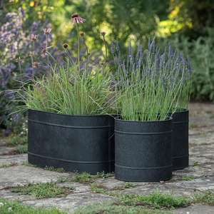 Jardinière en métal galvanisé offrant une durabilité pour une utilisation prolongée au jardin, offrant un design robuste et résistant aux intempéries - Product Image 2