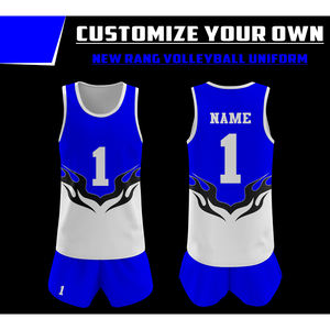 ชุดเครื่องแบบวอลเลย์บอล100% ชุดกีฬาโพลีเอสเตอร์สำหรับทุกเพศที่สามารถพิมพ์สีและโลโก้ได้ - Product Image 4