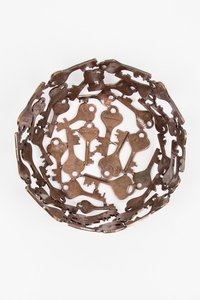 ชามผสมผลไม้โลหะลายดอกไม้เป็นมิตรต่อสิ่งแวดล้อมชามผสมสแตนเลสสำหรับงานเลี้ยงคริสต์มาสสั่งทำติดฉลากส่วนตัวได้ตามต้องการ - Product Image 4