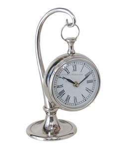 Horloge de bureau plaquée nickel pour la vaisselle, nouvelle horloge de bureau avec Base en marbre, nouvelle horloge de bureau en métal pour la décoration de Table de la maison - Product Image 3