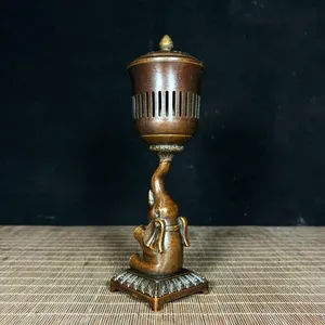 Decorative New Designer Best Selling Religious Golden Luxury Brass Small Incense Burner Natural Durable Available Competitive - Product Image 5