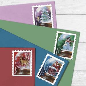 États-Unis Halloween Noël Thanksgiving Cadeaux culturels et créatifs Timbres-poste Autocollants <span class=keywords><strong>de</strong></span> timbre postal Autocollant <span class=keywords><strong>de</strong></span> fête - Product Image 3