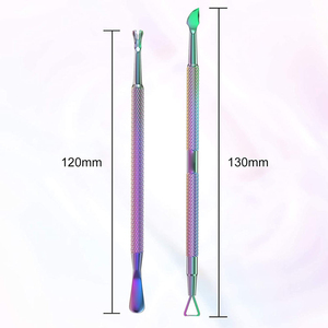 KAAMIR INSTRUMENTS <b>Cuticle</b> <b>Pusher</b> Tool Manicure Kits Double-Sided Square Design Stainless Steel Reusable Professional - Product Image 4