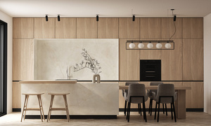 Plans de travail personnalisés pour cuisines et salles de bain en pierre de quartz artificielle, prédécoupés, style Carrara Calacata, pour projets hôteliers, ignifuges - Product Image 1