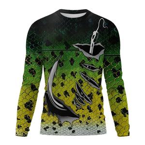 Camiseta de Pesca Deportiva de Manga Larga con Protección Solar UPF50+ Antibacteriana de Secado Rápido, Transpirable, 100% Poliéster, con Estampado Digital Personalizado al por Mayor - Product Image 6