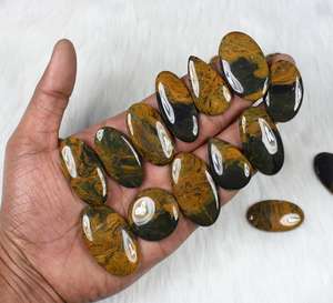 Nouvelle arrivée naturel Pietersite mélange forme lisse haute poli Cabochon pierre précieuse en vrac pour la fabrication d'acier moins de bijoux en acier - Product Image 3