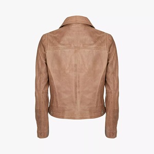 แจ็กเก็ตหนังแกะย้อมสีแบบพรีเมี่ยมพร้อมผ้าคอตตอนซับในซับในกันลมใส่สบายสำหรับร้านบูติกขายส่ง - Product Image 5