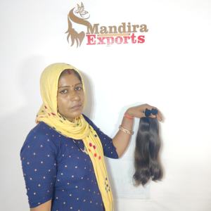 ผมต่อแบบอินเดียแท้จากธรรมชาติ100% ทอลูกไม้สองชั้นไม่ผ่านกระบวนการวัด - Product Image 2