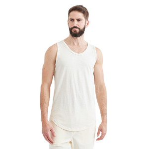 Débardeur de sport 100% coton, nouveau logo personnalisé, sans manches, t-shirt de sport de rue avec impression en maille spandex, style sportif - Product Image 1
