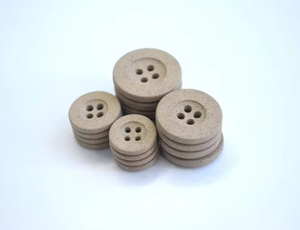 Bouton plat rond de haute qualité, écologique, à 4 trous, 11,5 mm, en balle de riz, tendance pour les vêtements, chemises, chemisiers - Product Image 5