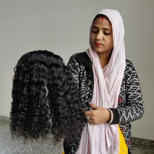 Paquete de cabello humano virgen indio 100% al por mayor, con cutícula alineada, estilo ondulado, excelente producto, extensiones, proveedor, estilos para exportación - Product Image 3