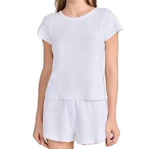 ชุดเสื้อผ้าสองชิ้นแบบลำลองของผู้หญิงชุดเสื้อผ้า2026กางเกงขากว้างแขนสั้น2026 100% ออกแบบได้ตามต้องการสำหรับฤดูร้อน - Product Image 1