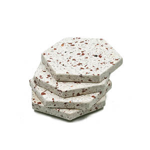 Ensemble de sous-verres en terrazzo fabriqués en Inde respectueux de l'environnement Forme hexagonale Sous-verres pour boissons pour la maison et la vaisselle d'hôtel Utilisation en gros - Product Image 1