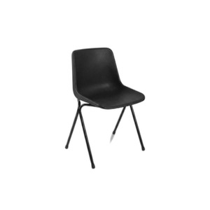 <b>Stackable</b> Plastic Polypropylene Canteen <b>Chair</b> Steel Frame Chrome Powder-Coated Durable Lightweight 8 Colors for Restaurant - Product Image 3