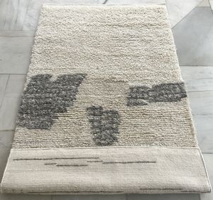 Alfombra de área marroquí anudada a mano ecológica de color natural para interiores de lujo y uso doméstico hecha en lana 100% - Product Image 4