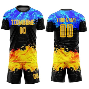 Transpirable Sublimación Impresión Ropa deportiva Camisetas de fútbol Camiseta de fútbol Equipo de entrenamiento Ropa de fútbol Conjunto de uniforme - Product Image 4