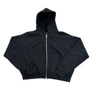 Sudaderas de Hombre de Alta Calidad, Personalizadas, Coloridas, de Felpa de Diamantes, de Algodón, con Capucha, Adornadas con Pedrería - Product Image 4