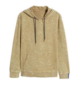 เสื้อฮู้ดผ้าฟลีซผ้าฝ้าย100% มีฮู้ดฟอกสีแนววินเทจสินค้าผลิตตามสั่ง2025 - Product Image 3