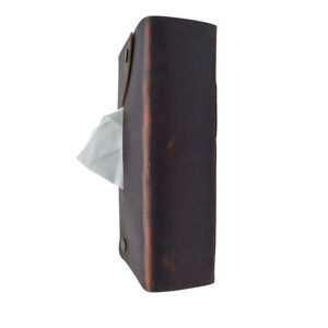 Caja de pañuelos de cuero hecha a mano de primera calidad para el hogar, la Oficina y el uso en hoteles, elegante soporte de pañuelos Rectangular con diseño de recarga fácil - Product Image 5
