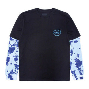 หน้าจอที่กําหนดเองพิมพ์ผู้ชายเสื้อ T แขนคู่ที่กําหนดเองมัดย้อมแขนยาวเสื้อ T Unisex เสื้อ T พิมพ์กราฟิก Unisex จํานวนมาก - Product Image 5