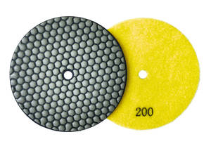 Disques de polissage diamantés secs en nid d'abeille de 6 pouces / 150 mm, motif hexagonal, pour granit, marbre, béton - Product Image 5