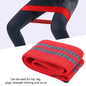 Elastic Fitness High Quality Polyester Fabric Hip <b>Resistance</b> <b>Band</b> <b>Set</b> Loop Type Manufactured In Pakistan Yoga <b>Bands</b> - Product Image 3