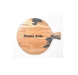 Planche à découper de taille personnalisée de forme ronde, planche à fromage en marbre de conception tendance pour l'hôtel et le restaurant - Product Image 4