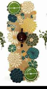 แผ่นรองแก้วขนาด14นิ้วทำด้วยมือแผ่นปูหินชนวนลูกปัดสีเขียวหรูหราทันสมัยสำหรับตกแต่งห้องครัวและบ้าน - Product Image 2