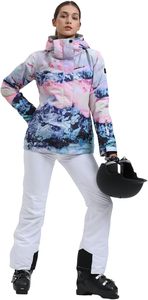 Veste et pantalon de ski pour femmes imperméable coupe-vent Snowboard Manteau isolé chaud hiver - Product Image 3
