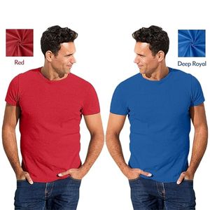 Conjunto de camiseta de manga corta Premium Opciones cómodas, elegantes, sólidas y multicolores, Impresión de logotipo personalizado disponible - Product Image 2