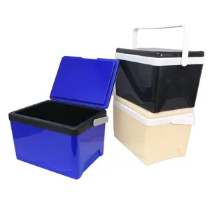 Cooler Box Storage 10L Outdoor Ice Chest Beverage Cooling Box Beer Cooler Party Plastic Ice Box for Camping Travel Ice Cooler