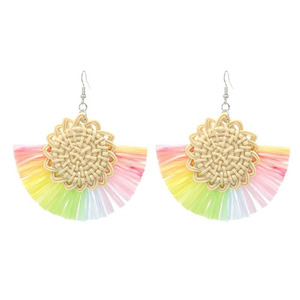 Pendientes de fabricación india, joyería con cuentas, precio con descuento - Product Image 1